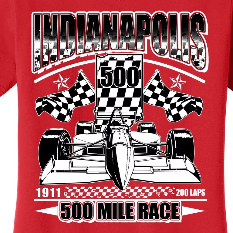 Indianapolis 500 Mile Race Formula Racing Race Car Women's T-Shirt