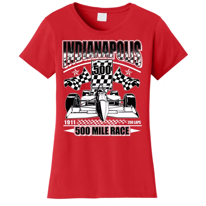 Indianapolis 500 Mile Race Formula Racing Race Car Women's T-Shirt