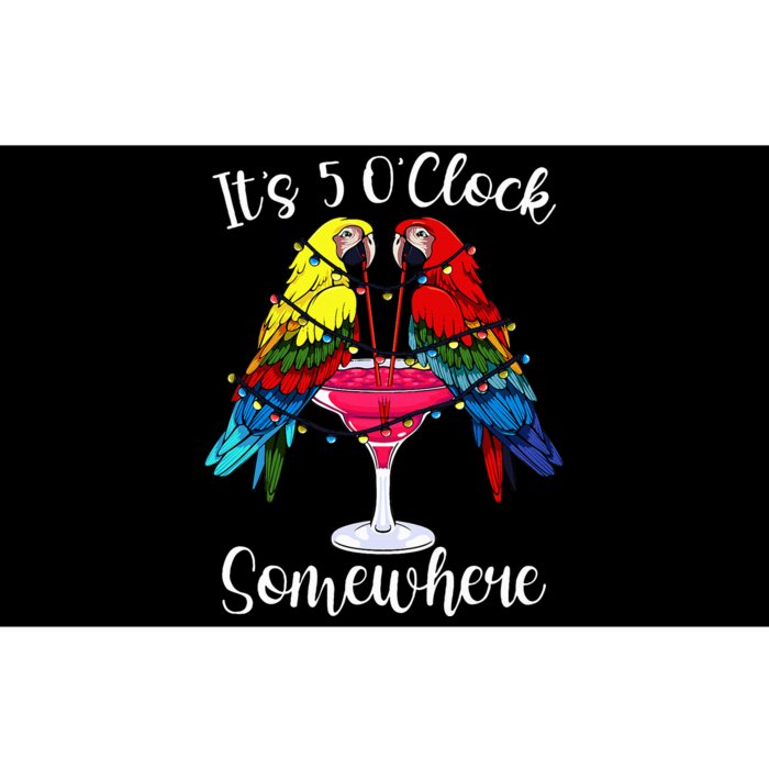 ItS 5 OClock Somewhere Funny Parrots Summer Vacation Lover Bumper Sticker