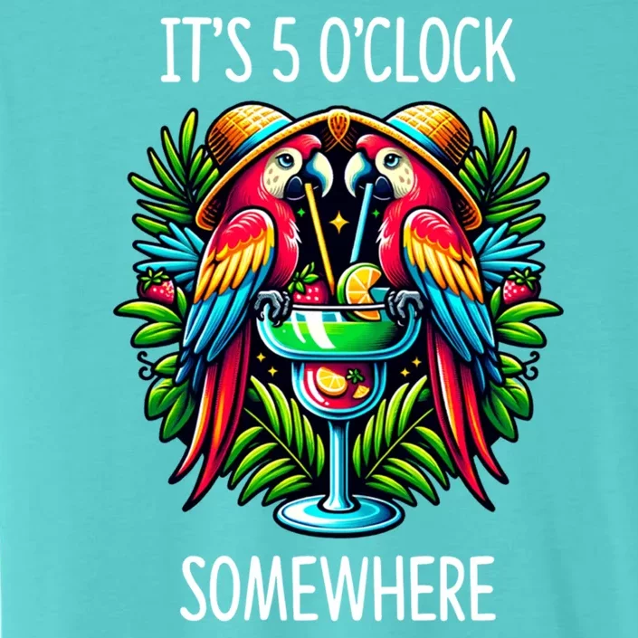 Its 5 Oclock Somewhere Margarita Parrots Summer ChromaSoft Performance T-Shirt