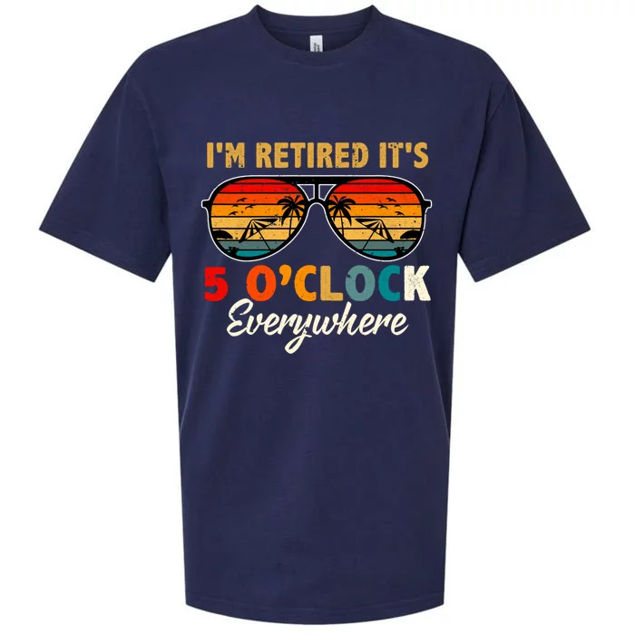 ItS 5 OClock Everywhere IM Retired Summer Retirement Sueded Cloud Jersey T-Shirt