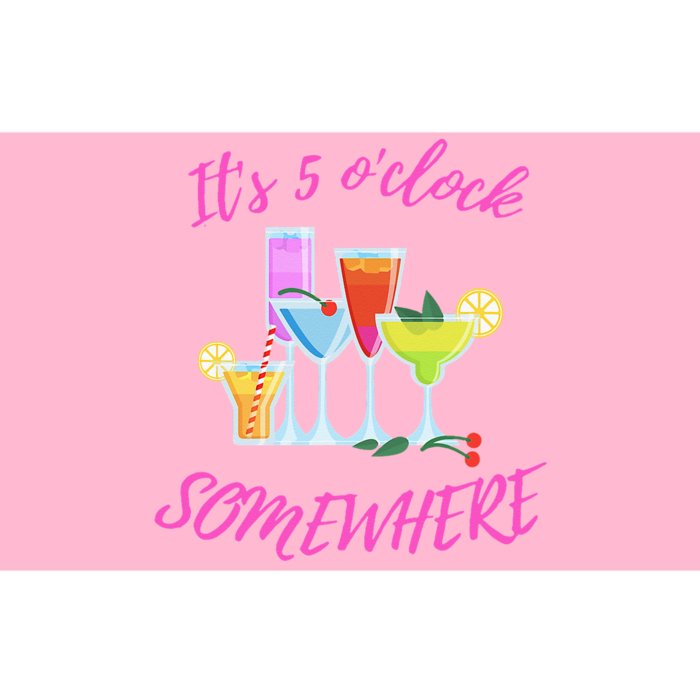 Its 5 O’clock Somewhere Hello Summer Beach Lover Summertime Bumper Sticker