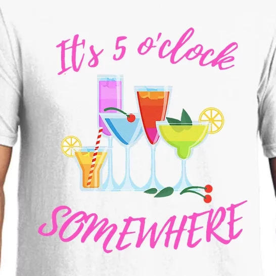 Its 5 O’clock Somewhere Hello Summer Beach Lover Summertime Pajama Set