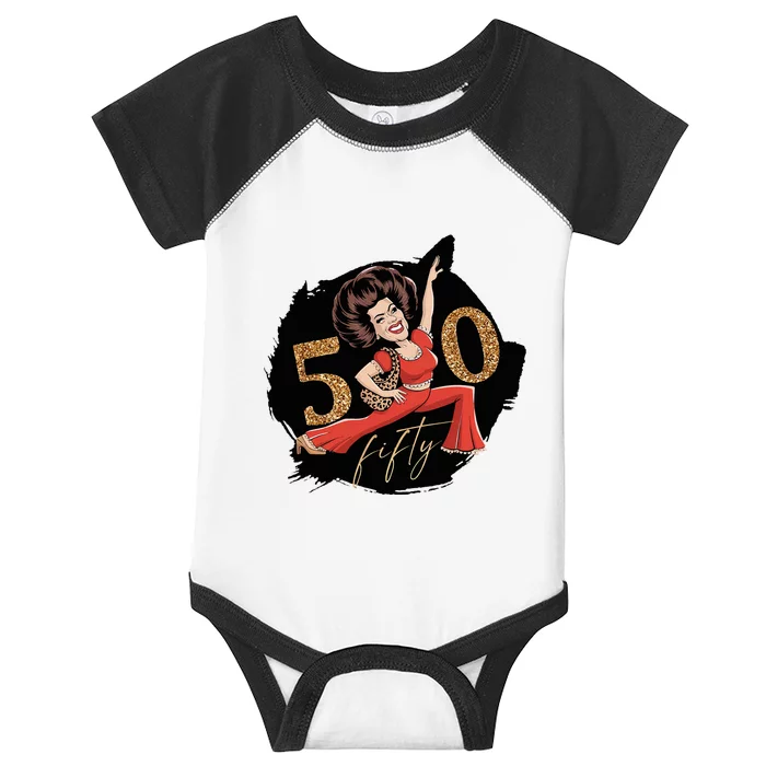 I’M 50 Sally Infant Baby Jersey Bodysuit