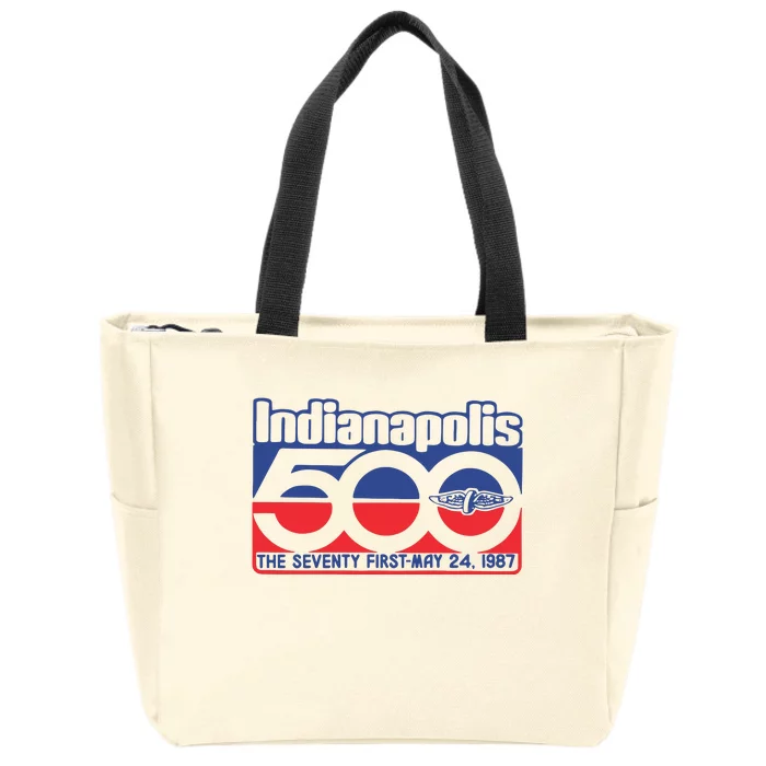 Indianapolis 500 The Seventy First May 24 1987 Zip Tote Bag