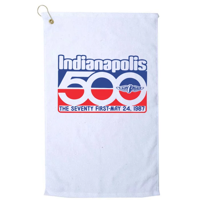 Indianapolis 500 The Seventy First May 24 1987 Platinum Collection Golf Towel