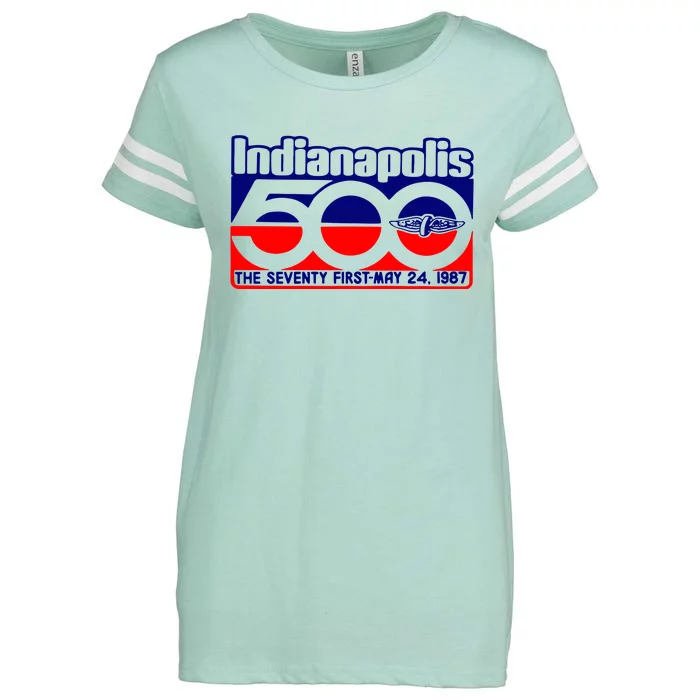 Indianapolis 500 The Seventy First May 24 1987 Enza Ladies Jersey Football T-Shirt