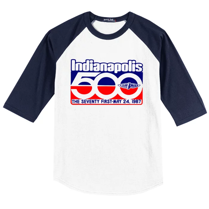 Indianapolis 500 The Seventy First May 24 1987 Baseball Sleeve Shirt