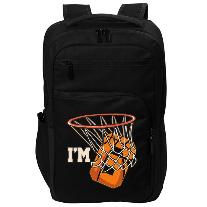 IM 6 Basketball Theme Birthday Party Celebration 6th Impact Tech Backpack