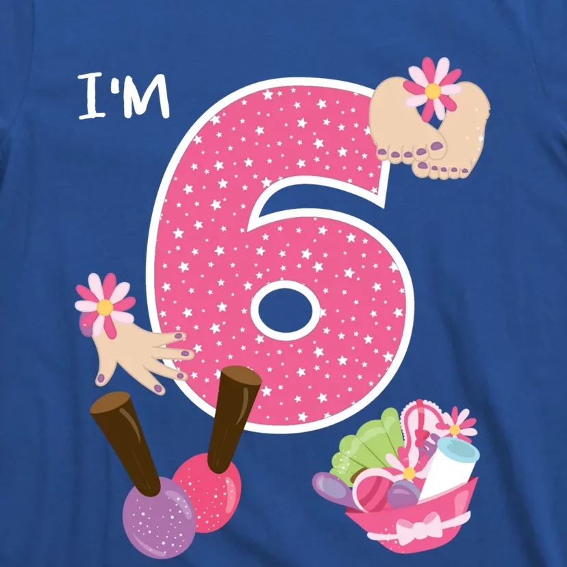 I'm 6 Spa Party Birthday Nail Polish Makeup Birthday Gift T-Shirt