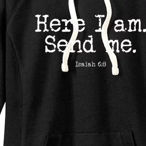 Isaiah 68 Send Me Missions Women's Fleece Hoodie