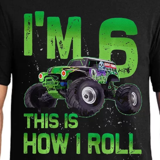 IM 6 This Is How I Roll Monster Truck 6th Birthday Pajama Set