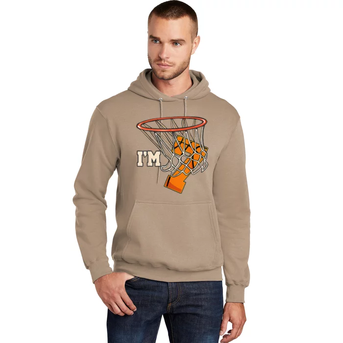 Im 7 Basketball Theme Birthday Party Celebration 7th Hoodie