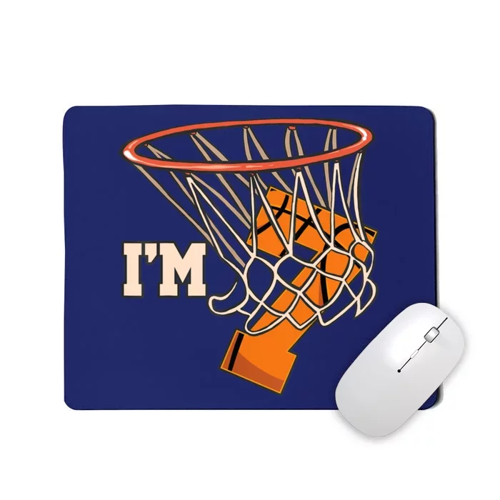 I'm 7 Basketball Theme Birthday Party Celebration 7th Mousepad