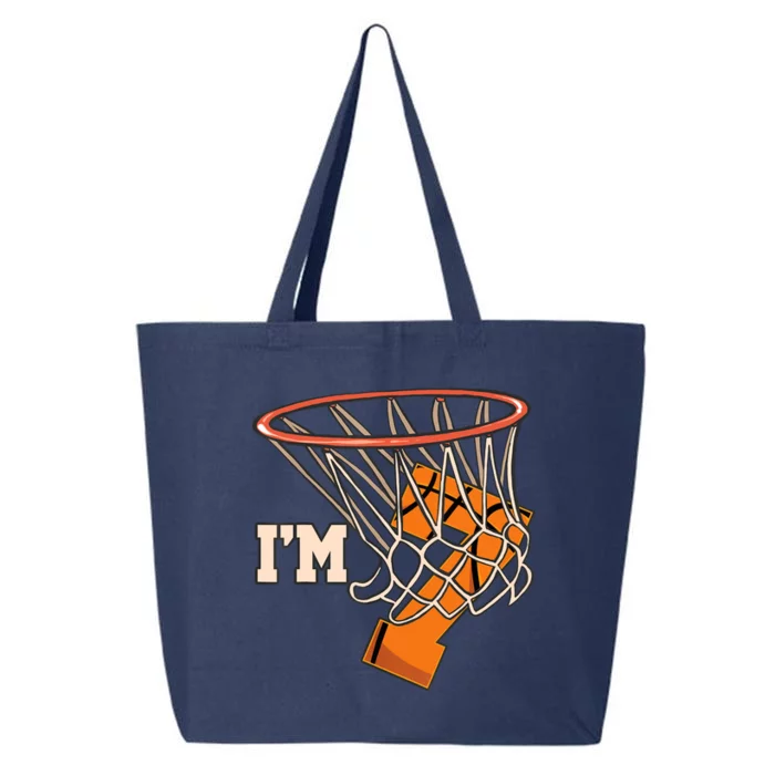 I'm 7 Basketball Theme Birthday Party Celebration 7th 25L Jumbo Tote