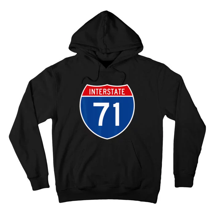 I 71 Interstate Highway Shield Sign A1 Funny Tall Hoodie