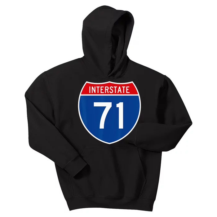 I 71 Interstate Highway Shield Sign A1 Funny Kids Hoodie