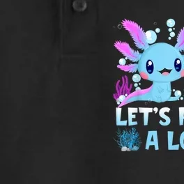 I'm 8 Let's Party A Lotl 8th Birthday Cute Axolotl Lovers Dry Zone Grid Performance Polo