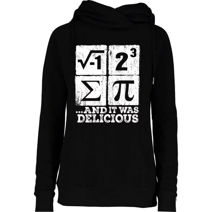 I 8 Sum Pi Funny I Ate Some Pie Pi Day Math Nerd Geek Womens Funnel Neck Pullover Hood