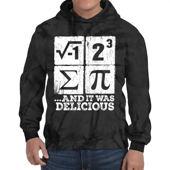 I 8 Sum Pi Funny I Ate Some Pie Pi Day Math Nerd Geek Tie Dye Hoodie