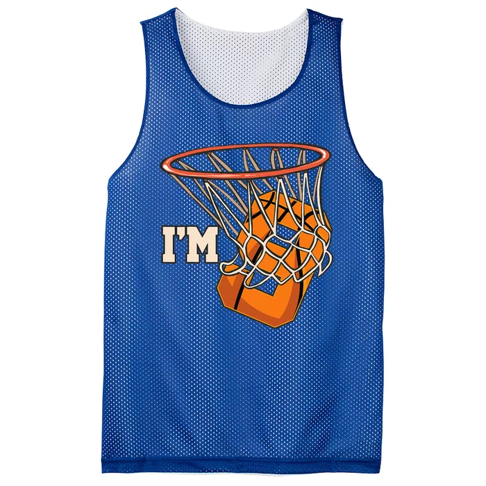 I'm 9 Basketball Theme Birthday Party Celebration 9th Mesh Reversible Basketball Jersey Tank