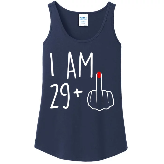 I Am 29 Plus 1 Middle Finger For A 30th Birthday For Wo Ladies Essential Tank