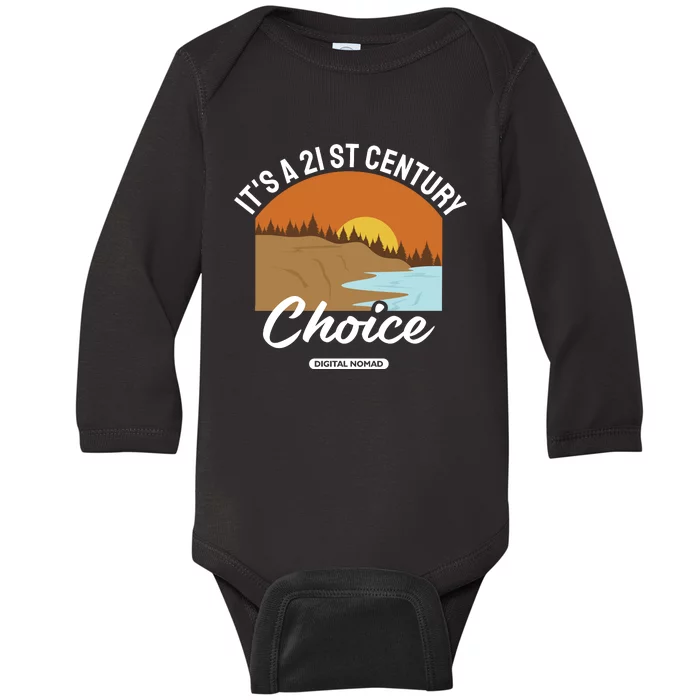 Its A 21st Century Baby Long Sleeve Bodysuit