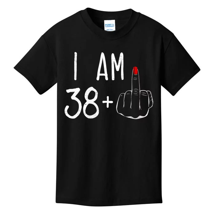 I Am 38 Plus 1 Middle Finger For A 39 Th Birthday Kids T-Shirt