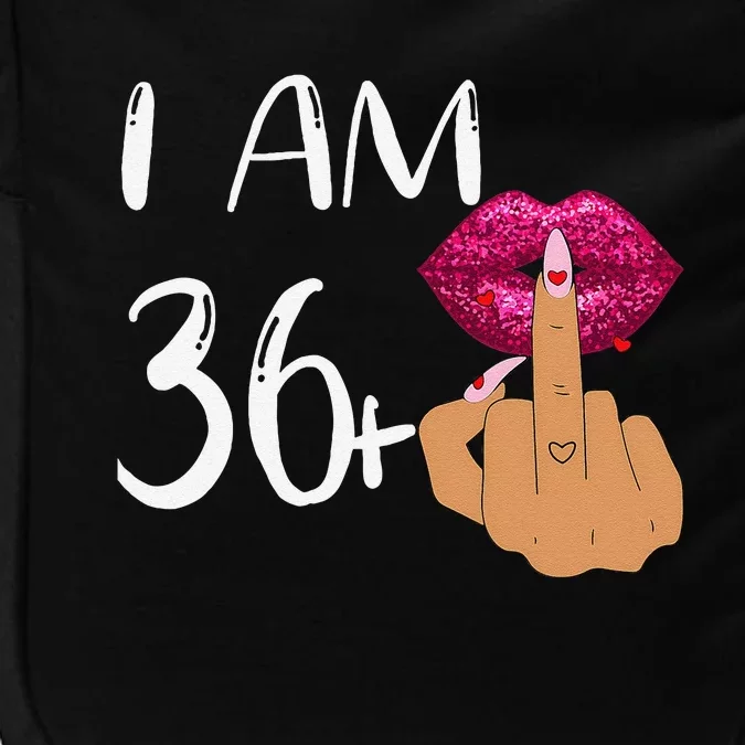 I Am 36 Plus 1 Middle Finger For A 37th Birthday For Women Impact Tech Backpack