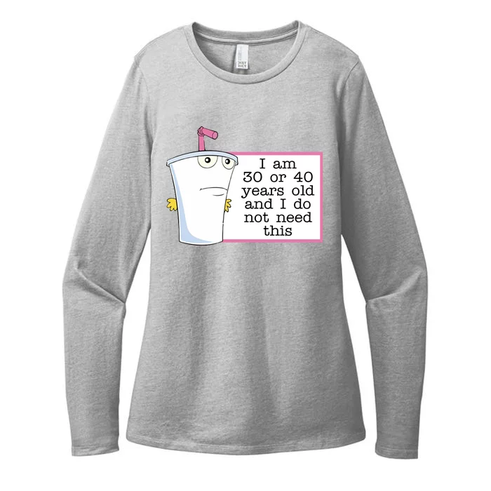 I Am 30 Or 40 Years Old And I Do Not Need This Funny Womens CVC Long Sleeve Shirt