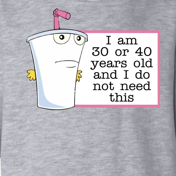 I Am 30 Or 40 Years Old And I Do Not Need This Funny Toddler Hoodie