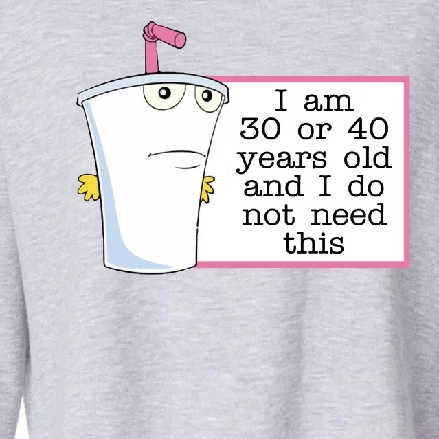 I Am 30 Or 40 Years Old And I Do Not Need This Funny Cropped Pullover Crew