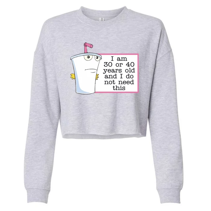 I Am 30 Or 40 Years Old And I Do Not Need This Funny Cropped Pullover Crew