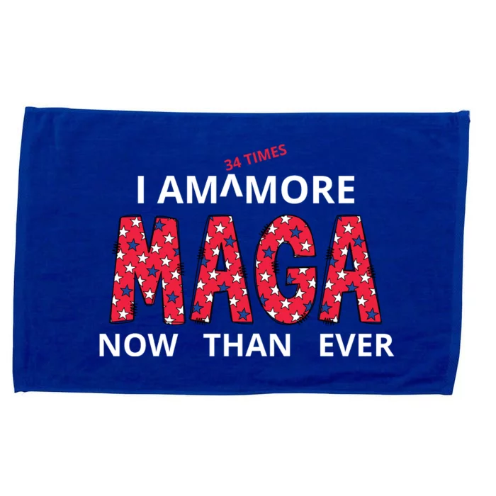 I Am 34 Times More Maga Now Than Ever Apparel Microfiber Hand Towel