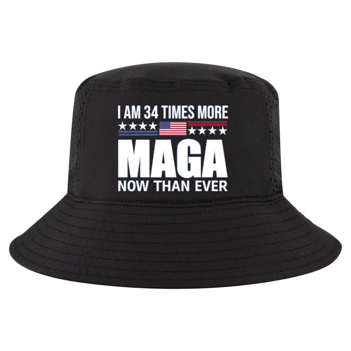 I Am 34 Times More Maga Now Than Ever Cool Comfort Performance Bucket Hat