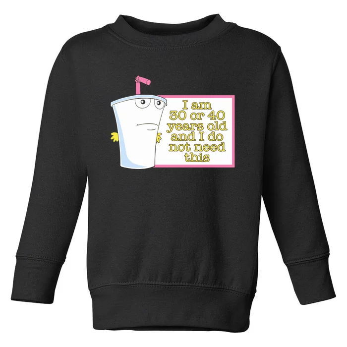 I Am 30 Or 40 Years Old And I Do Not Need This Funny Toddler Sweatshirt