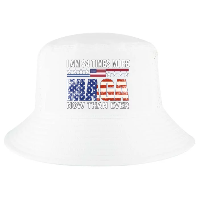 I Am 34 Times More Maga Now Than Ever Cool Comfort Performance Bucket Hat