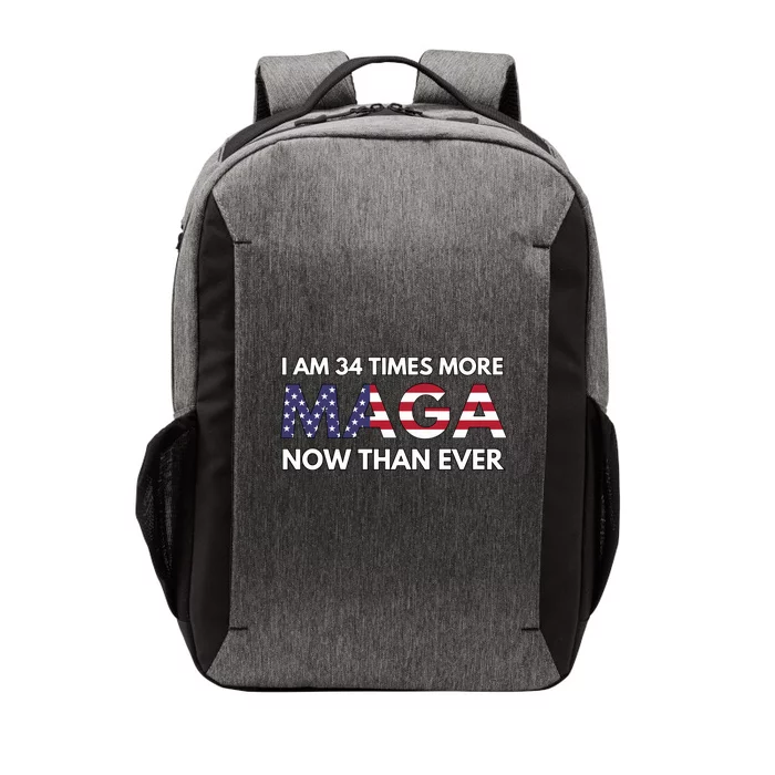 I Am 34 Times More Maga Now Than Ever Vector Backpack