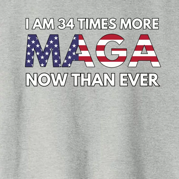 I Am 34 Times More Maga Now Than Ever Women's Crop Top Tee