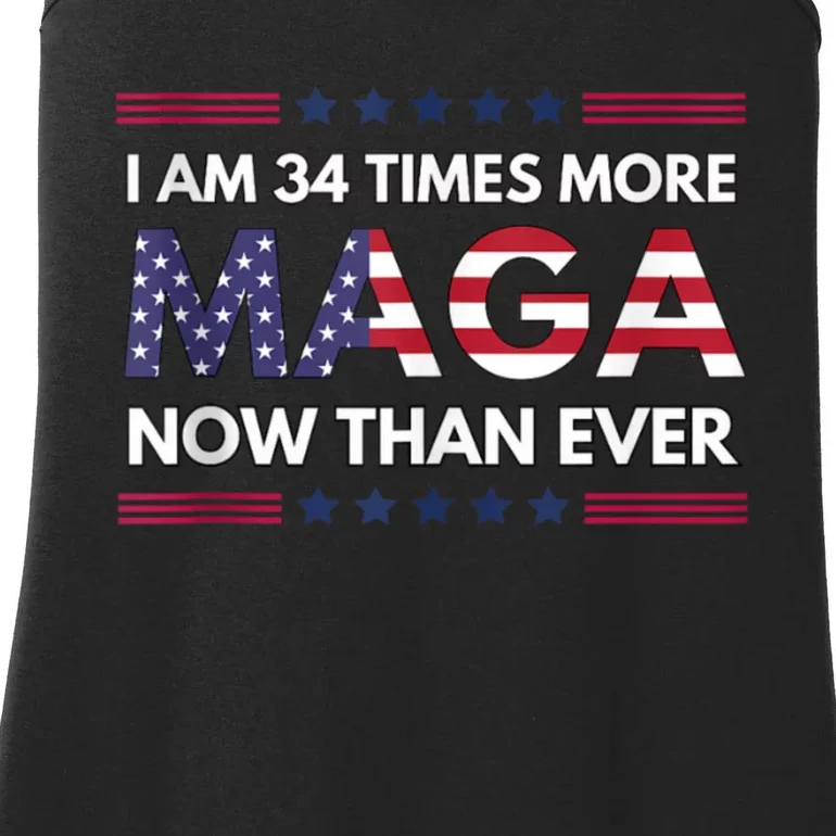 I Am 34 Times More Maga Now Than Ever | Trump Supporters Ladies Essential Tank