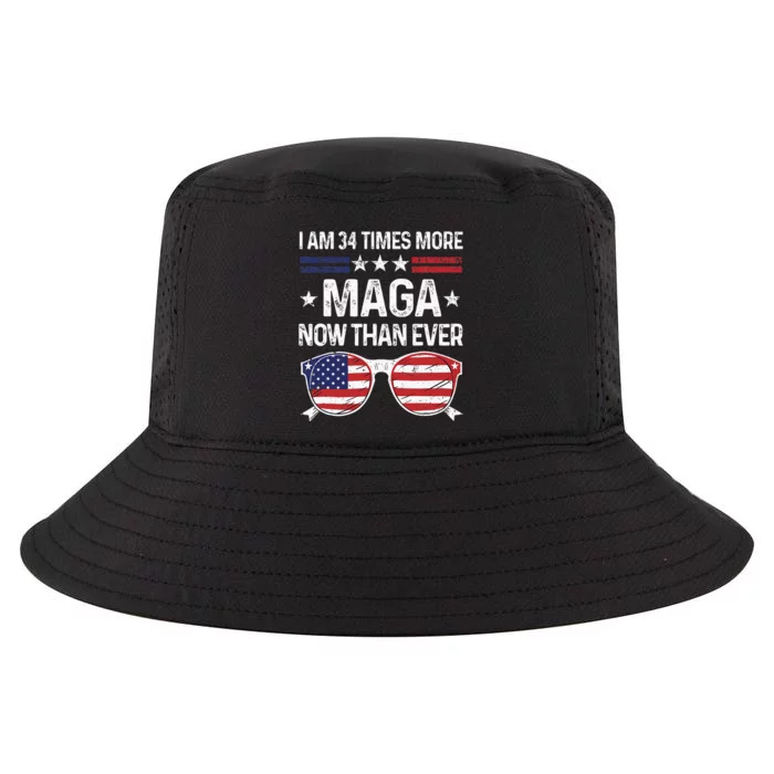 I Am 34 Times More Maga Now Than Ever Cool Comfort Performance Bucket Hat