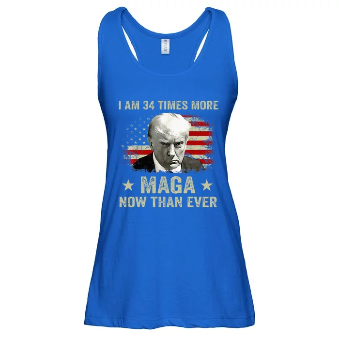 I Am 34 Times More Maga Now Than Ever Trump Ladies Essential Flowy Tank