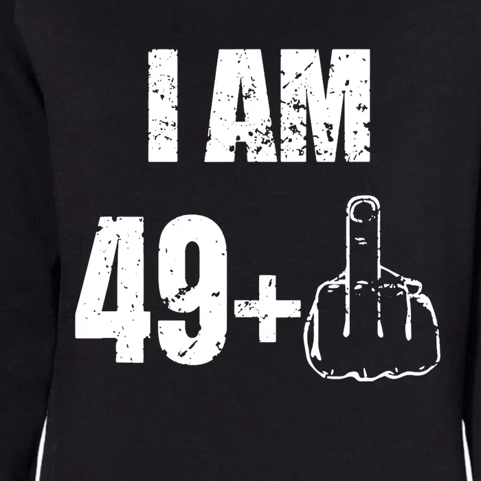 I Am 50 49 Plus One Funny 50th Birthday 1967 Womens California Wash Sweatshirt