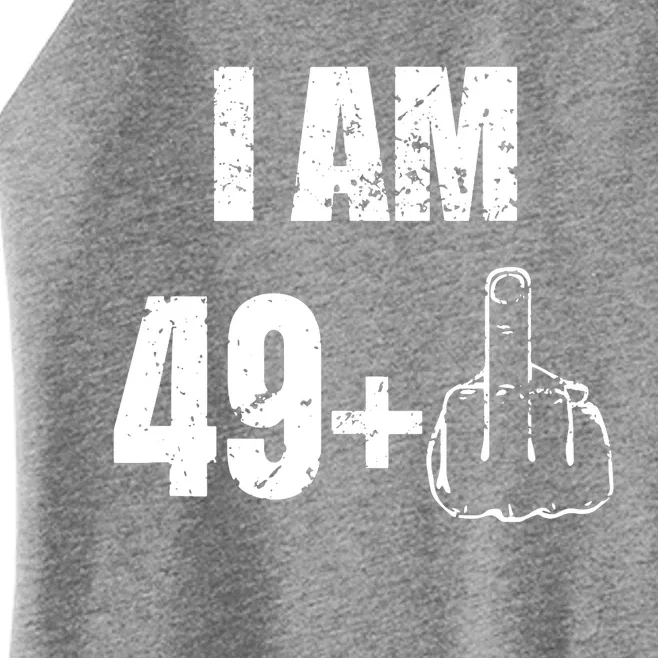 I Am 50 49 Plus One Funny 50th Birthday 1967 Women’s Perfect Tri Rocker Tank