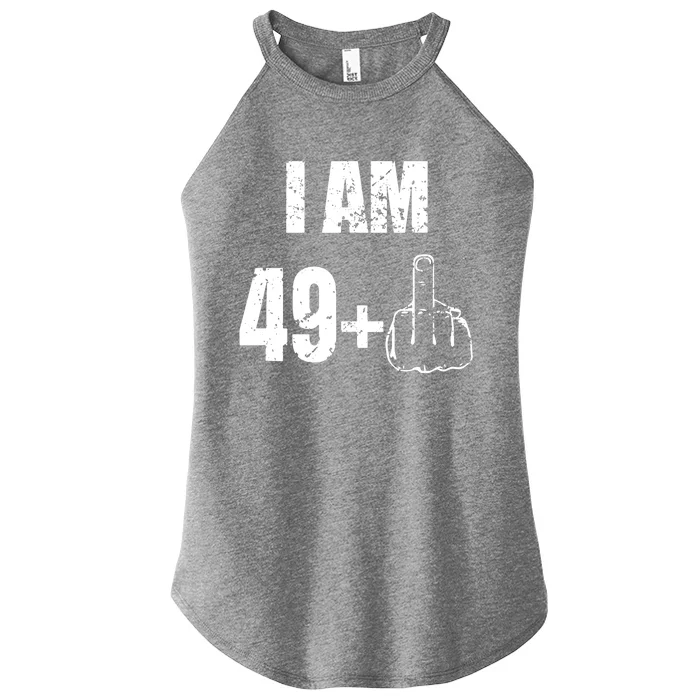 I Am 50 49 Plus One Funny 50th Birthday 1967 Women’s Perfect Tri Rocker Tank