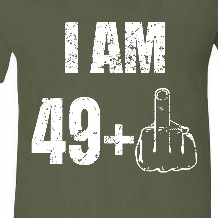 I Am 50 49 Plus One V-Neck T-Shirt