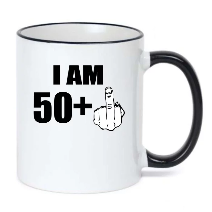 I Am 51 Middle Finger Funny 51st Birthday Black Color Changing Mug