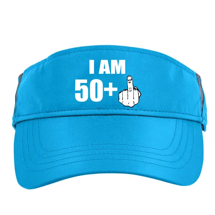 I Am 51 Middle Finger Funny 51st Birthday Adult Drive Performance Visor