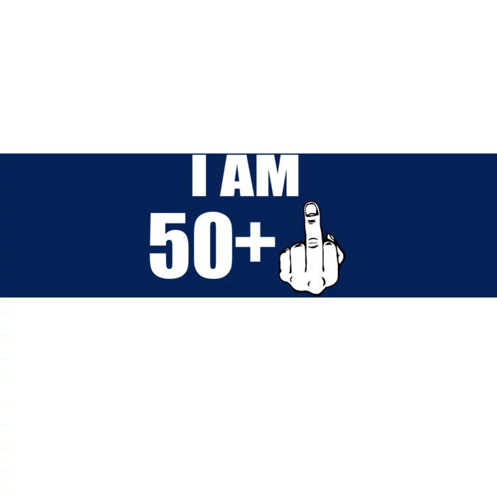 I Am 51 Middle Finger Funny 51st Birthday Bumper Sticker