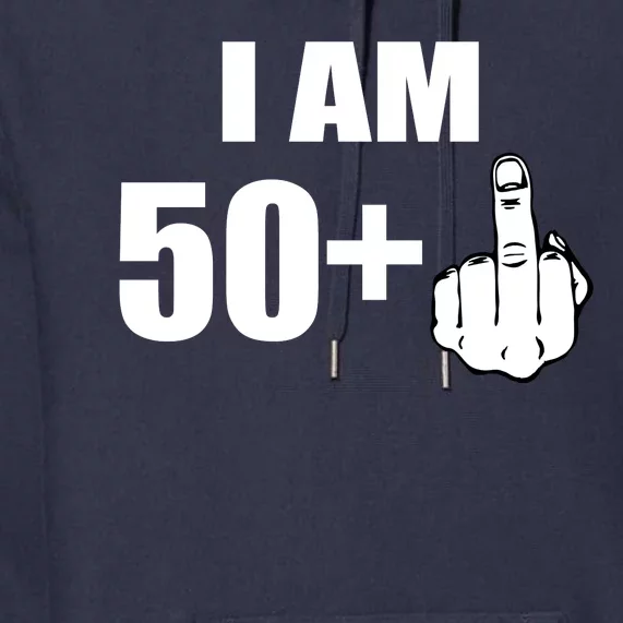 I Am 51 Middle Finger Funny 51st Birthday Premium Hoodie